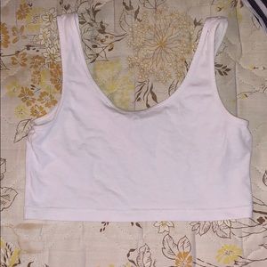 white crop top